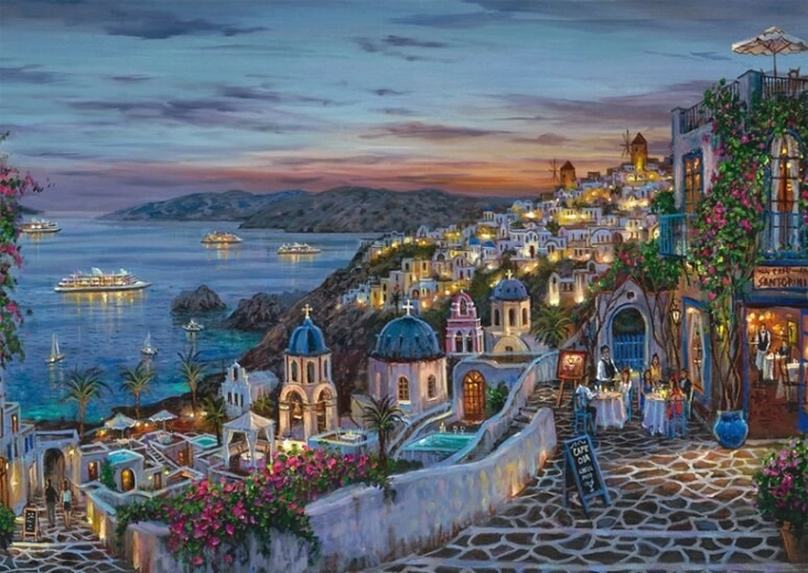 Puzzle Zalazak sunca nad Santorinijem 1000 dijelova SCHMIDT