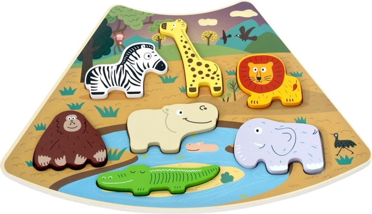 2Kids Toys Drvena spojiva slagalica Safari