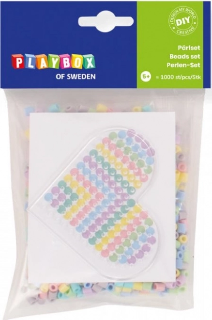 Playbox Mala set za peglanje perlica Srce 1000 kom