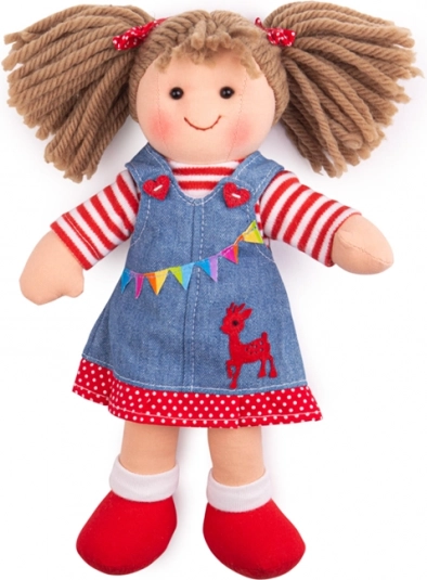 Tkaninska lutka Hattie