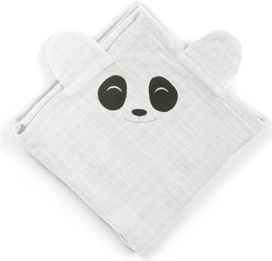 NuuRoo Bjork muslinske pelene panda white onyx (2 kom)