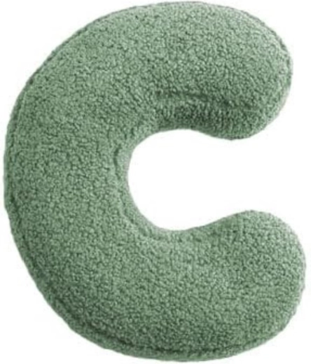Mealini plush letter c green - 1 piece