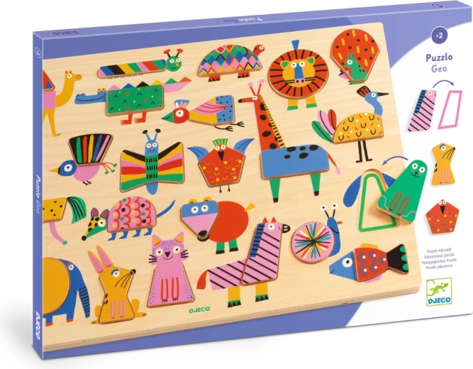 Djeco drvene puzzle Geo