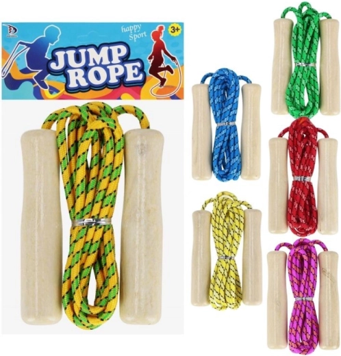 Uže za skakanje s drvenim ručkama za djecu