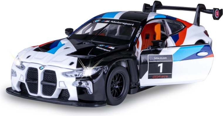Metal BMW M4 GT3 Model 1:24 White