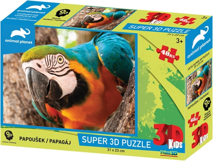 3D puzzle papiga 48 dijelova