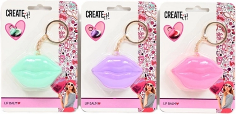 Create It! Balzam za usne u obliku usana s privjeskom