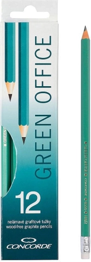 Grafitne olovke Concorde Green Office s gumicom HB 12 kom