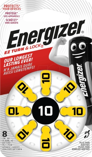 Energizer baterije za slušna pomagala 10, 1,4 V, 8 kom