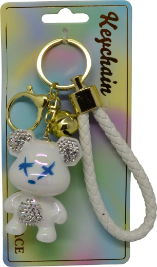 Privjesak za ključeve s bisernim medvjedićem