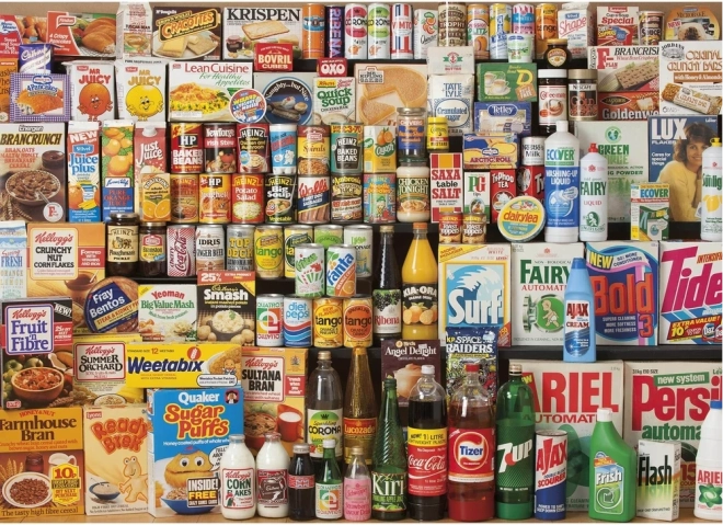 Puzzle GIBSONS Godina 1980 Shopping košarica 1000 dijelova