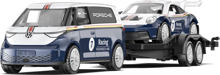 Siku Super VW ID. Buzz s prikolicom i Porsche 911 GT3 RS