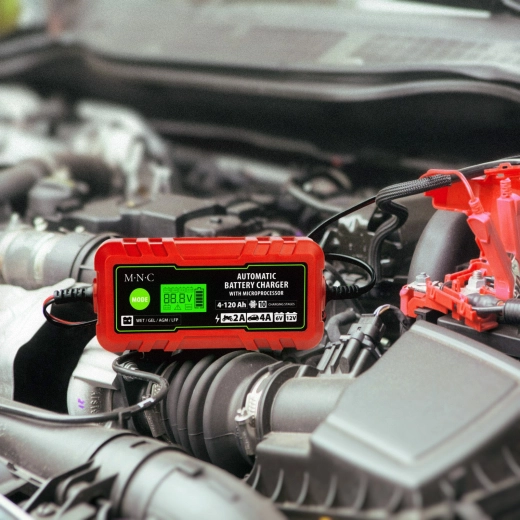 Automatic Car Battery Charger 6 V/12 V, 2 A/4 A