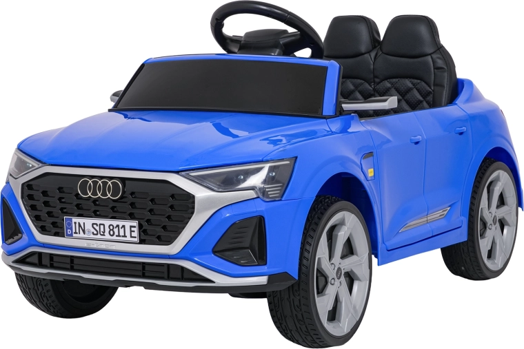 Children's electric Audi SQ8 ride-on car, blue, with remote control
