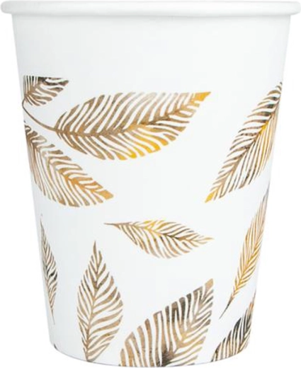 Papirnate čaše Sive Grančice 200 ml, 8 kom
