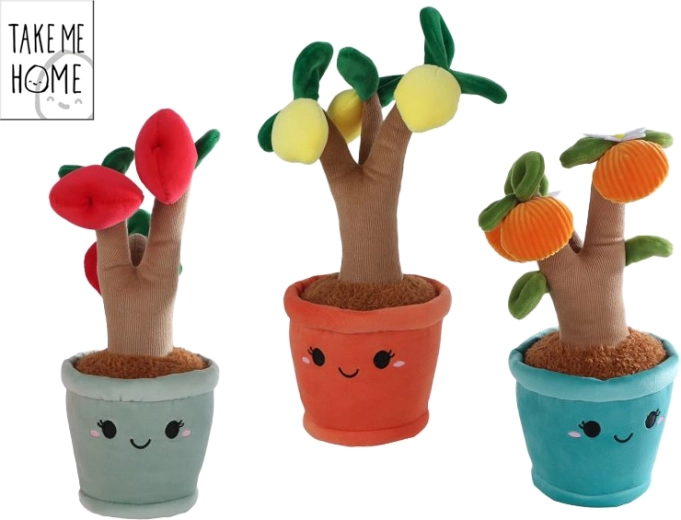 Plišano voćkasto drvce TAKE ME HOME za bebe (naranča, jabuka, limun) 27 cm