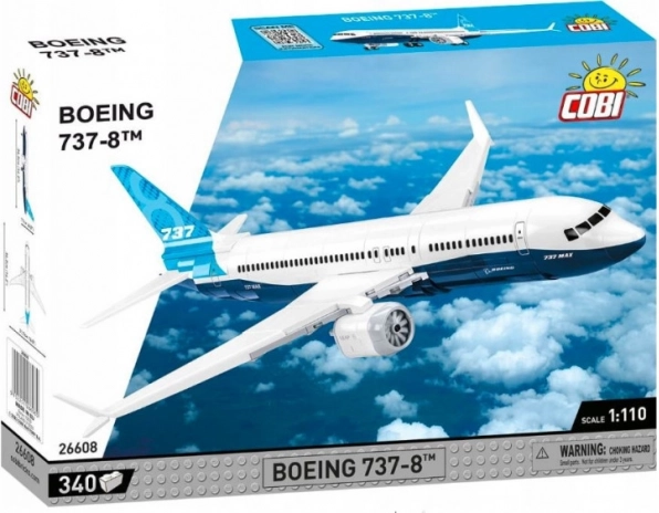 Konstruktorski set zrakoplova boeing 737-8 od cobi