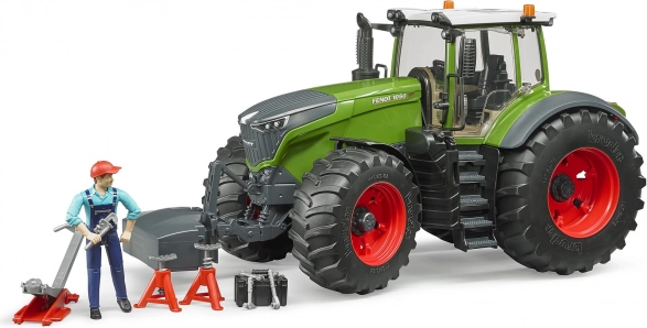 Bruder traktor Fendt 1050 Vario s mehaničarem i radioničkim alatom 1:16