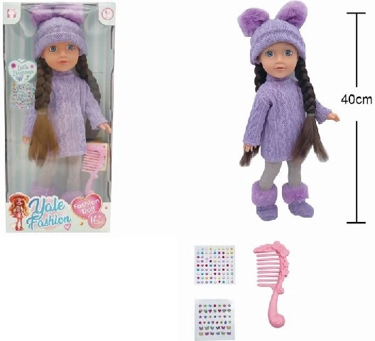 Lutka 30 cm s dodacima, pije i piški