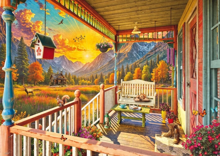Puzzle Planinska veranda 1000 dijelova SCHMIDT
