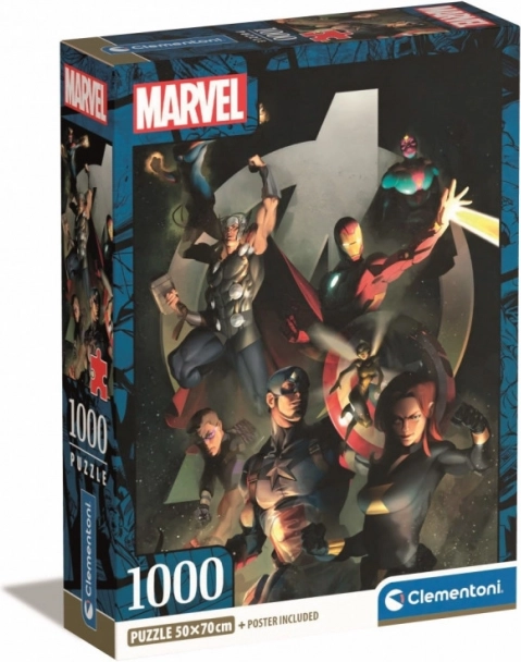 Puzzle 1000 komada Compact Marvel The Avengers
