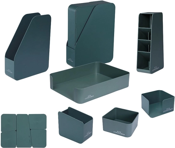 Concorde Eco Desktop Office Set, 7 pieces, green