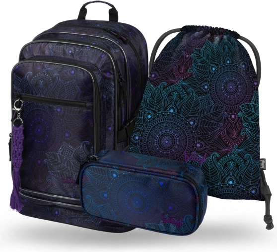 Set školskih potrepština Cubic Zen: Ruksak, Pernica i Vrećica