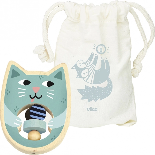Drvena zvečka mačka VILAC
