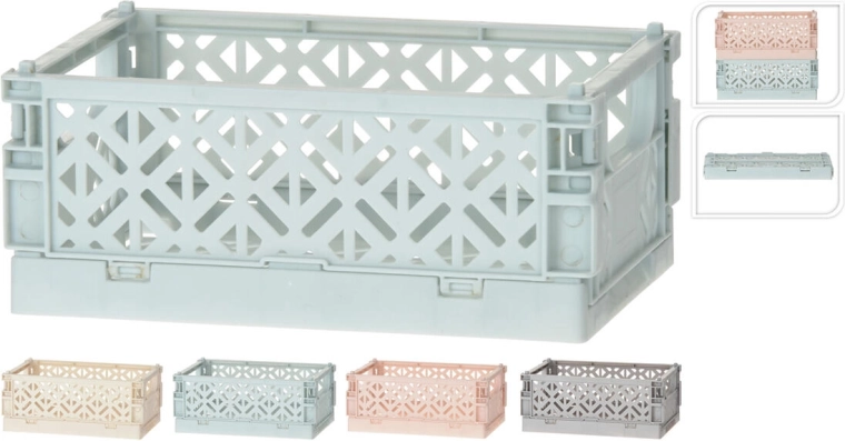 Sklopiva plastična kutija 10 × 15 × 6 cm – mix boja