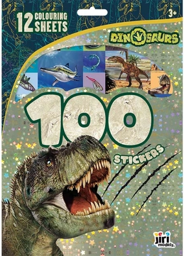 Naljepnice i bojanke dinosauri – 100 kom