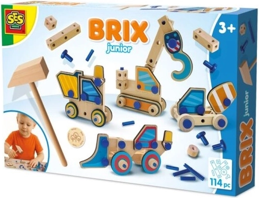 SES BRIX Junior konstrukcijski set građevinskih vozila