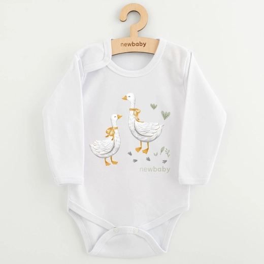 New Baby Geese Long-Sleeve Baby Bodysuit, Size 62 (3–6 months)