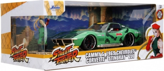 JADA Toys Street Fighter 1969 Chevrolet Corvette 1:24 s figuricom Cammy