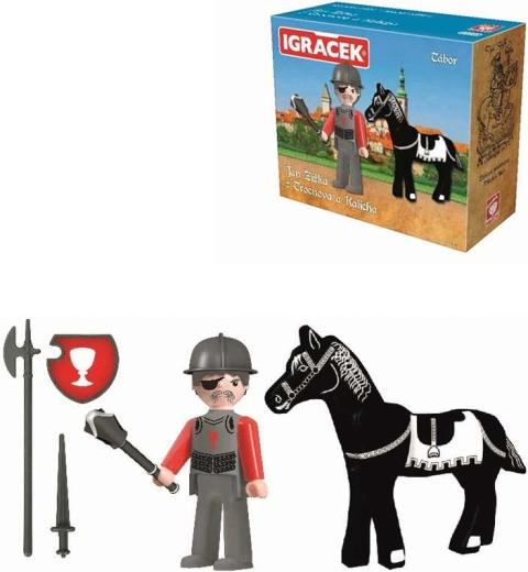 Igráček Jan Žižka iz Trocnova i Kalicha – set s konjem i dodacima