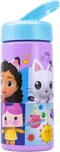 Plastična boca Gabby’s Dollhouse s izvlačivom slamkom 410 ml