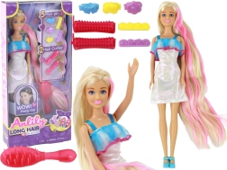 Lutka Anlily s dugom plavom kosom - set za oblikovanje