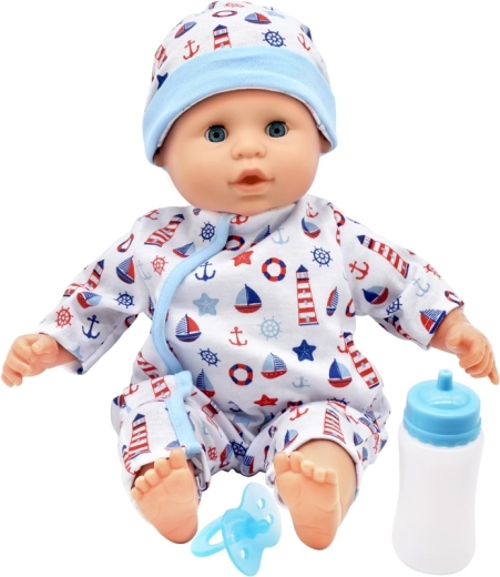 Panenka Dolls World Miminko Baby Joy plava 38 cm