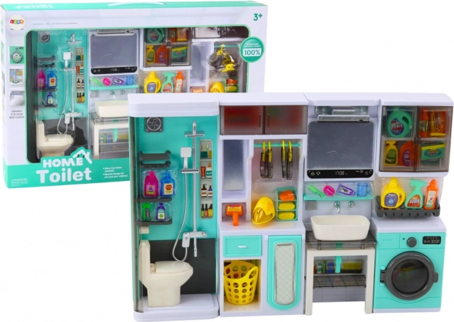 Dječji kupaonski set 4u1 – tuš, WC, perilica rublja i dodaci