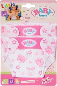 BABY born doll diapers 36 cm – 2 pcs