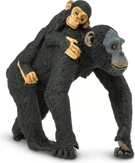 Safari Ltd. chimpanzee with baby figurine