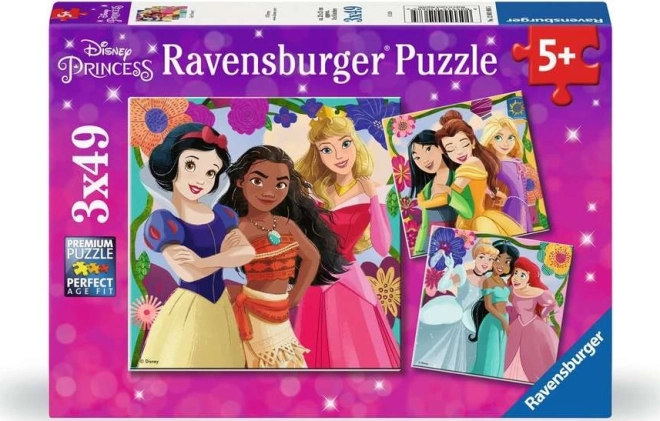 Ravensburger puzzle Disney: Princeze iz bajki 3x49 dijelova