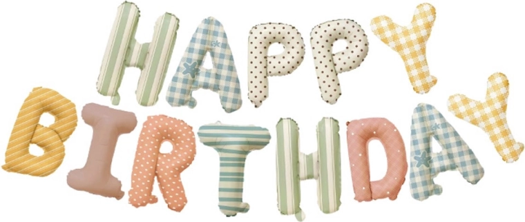 Balonska girlanda s natpisom Happy Birthday, duljina 4 m