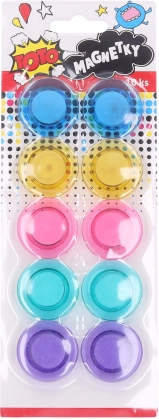 Šarene okrugle magnete 3 cm - set od 10 kom