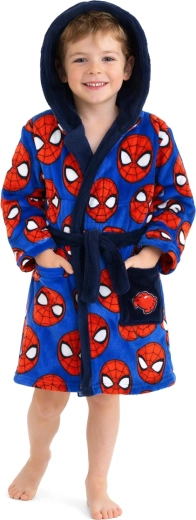 Dječji kućni ogrtač Spider-Man s kapuljačom