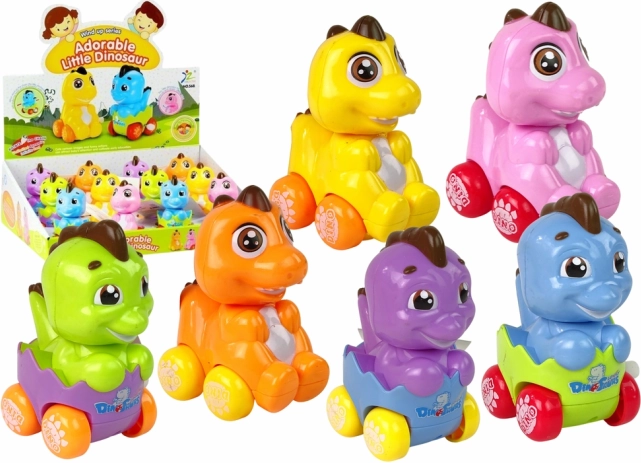 Navijajući dinosaurus u jajetu na kotačićima