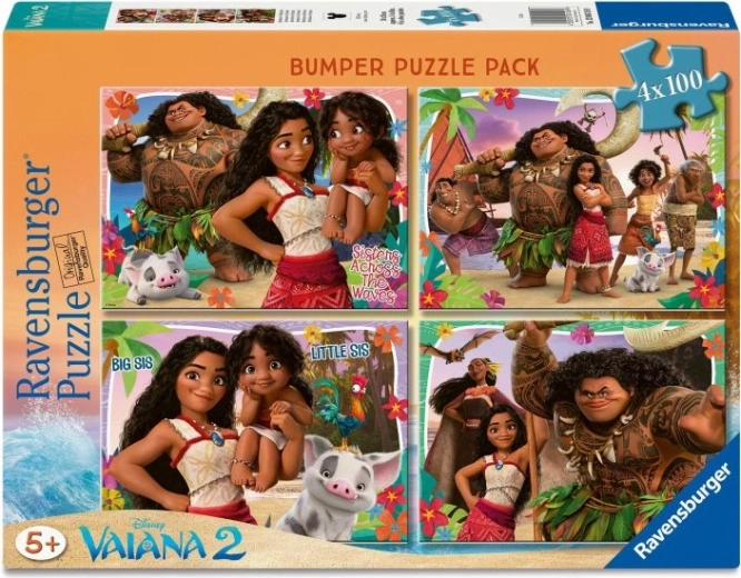Ravensburger slagalica Vaiana 2 – 4×100 dijelova