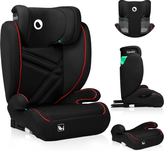 Lionelo Hugo i-Size dječja autosjedalica 100–150 cm Sporty Black Red