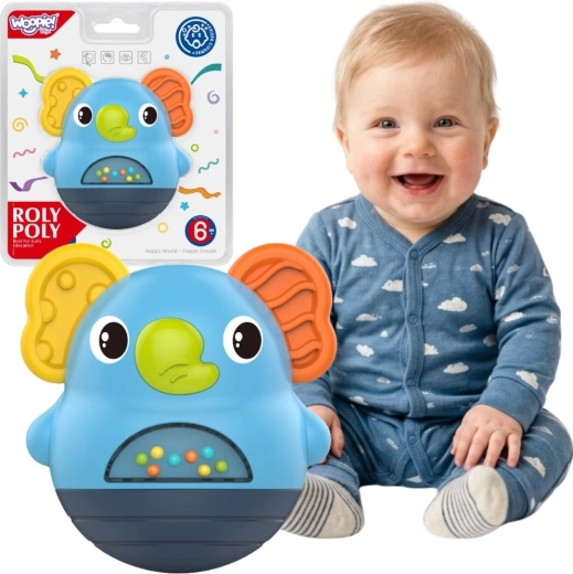 Woopie Baby interaktivna senzorička zvečkica slon 6 mj.+