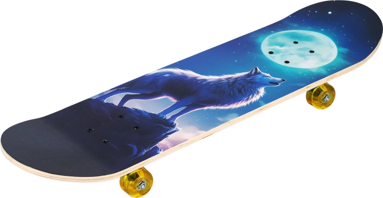 Skateboard Wolf 31" s motivom vuka