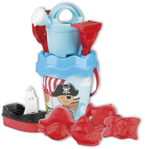 Androni set za pijesak pirati u putnoj torbi – Plava